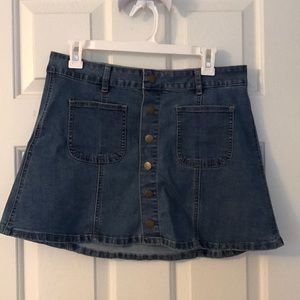 Altar'd state button up pocket skirt